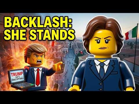 SHE'S UNACCEPTABLE 💀🔥 | LEGO Trump vs Meloni — America's Closest Ally Turns | Iran Lego Animation