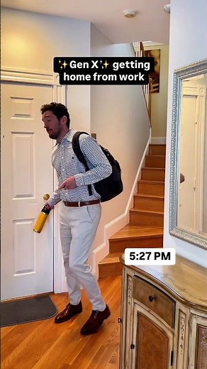 Different Generations Getting Home from Work #funny #office #generations #workhumor #comedy