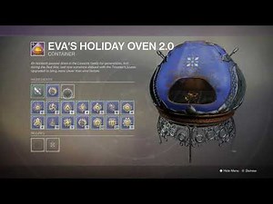 Destiny 2: Eva's Holiday Oven 2.0 Masterwork + How To Make 7 New 2019 Dawning Recipes