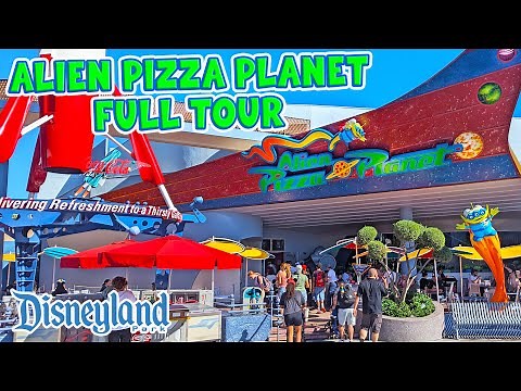 Alien Pizza Planet Restaurant Tour at Disneyland Park California (Jan 2025) [4K]