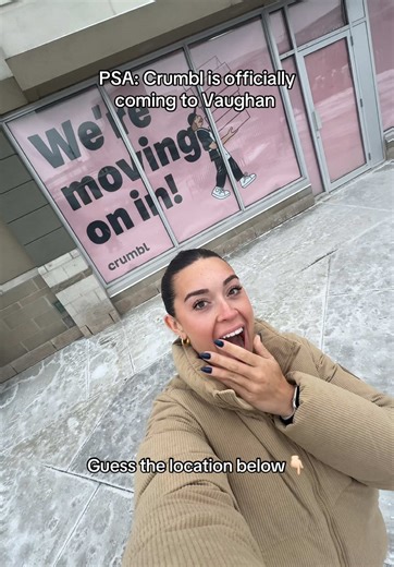Saw this iconic sign on my drive home and I had to get out of my car to make sure it was legit. This is the moment Vaughan has been waiting for🍪🍪🍪!! @Crumbl Canada #crumbl #crumbltiktok #crumbllocation #crumblcanada