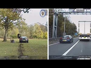 Drug dealers caught with £500k of cocaine after speeding past a police car a motorway hard shoulder