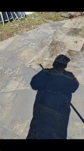 SILVER FRENCH PATTERN TRAVERTINE . SKIMMER REPLACEMENT GROUT & SEALER CUSTOMIZATION.