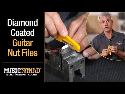 File & Polish Your Guitar Nut Slot or Saddle with MusicNomad’s Nut Files
