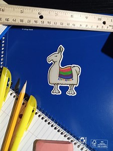 Fun Llama Matte Vinyl Sticker - Etsy