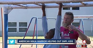 Teacher motivates kids with ninja themed classes