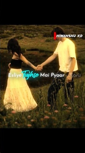 Isliye Tujhse Mai Pyar Karu Lyrics Status 💗✨| #shorts #oldsong #lyricalstatus #aestheticlyrics #hkd