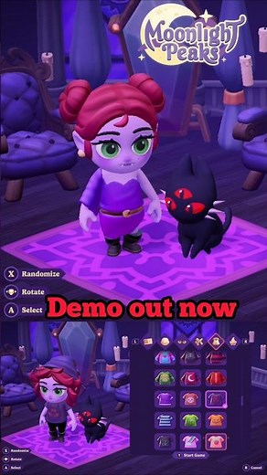 New Demo Moonlight Peaks on the Nintendo Switch