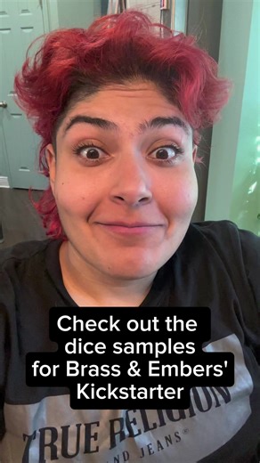 I am so excited to share with all with the gorgeous dice sets I was working with @Awesome Dice to get the samples done for Brass & Embers' upcoming Kickstarter. The camera doesn't do the dice justice, they're shiny and vibrant in person. The colors I'm leaning toward are the orange one ( The Ember set) , the blue with purple mica and blue lettering ( The Machnite set), and the black and silver dice ( the Ironblight set). But please let me know which ones you liked most since I can leave them as 