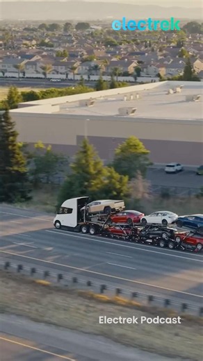 Tesla Semi tackles the Grapevine with a loaded trailer, leaves operator amazed #tesla #ev #teslasemi