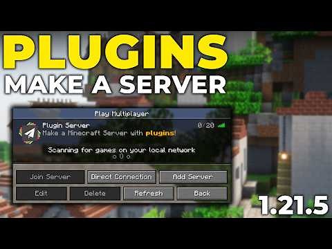 How To Make a Minecraft Server with Plugins (1.21.5)