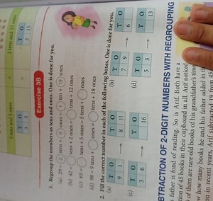 Regroup the numbers as tens and ones. One is done for you.   ... | Filo