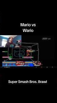 Mario vs Wario - Super Smash Bros. Brawl (Wii)