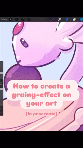 Procreate tutorial: The grain effect #arthack #arttutorial