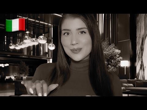 ASMR RP | Luxury Autumn Hotel Check-In & Fall Menu 🇮🇹 (Italian Accent)
