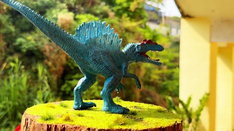 Gemini&Genius Spinosaurus Dinosaur Toy for Kids, Spinosaurus Dinosaur Action Figure with Moveable Mouth, Great Gift, Birthday Cake Topper, Room Decoration, Collection Dino Toys for Kids