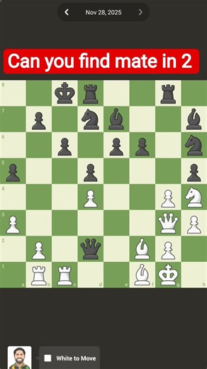 Chess Puzzle no 16 #chess #puzzle #chesspuzzle