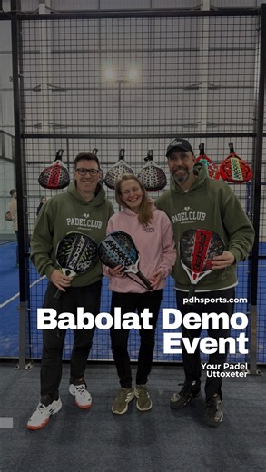 pdhsports.com on Instagram: "Friday done right ✔️ Big thanks to everyone who joined us for the PDH x Babolat Padel Demo Event at @yourpadeluttoxeter ! Quality courts, quality rackets and a brilliant padel community. Loved seeing so many of you on court. See you at the next one! 💥🎾 #babolat #pdhsports #uttoxeter #padel #padelreels"