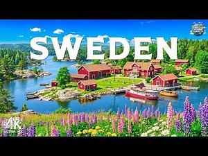 Sweden 4K | Nordic Nature Escape 🌲 Crystal Lakes, Emerald Forests & Rolling Hills | Video 4K UHD