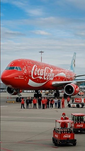 Coca-Cola Airplane Concept ✈️ #uniqueairplane #airplane #cute #automobile #aviation