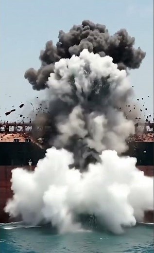 Ship Explodes! Unbelievable #Shock