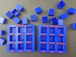 Display Tray for Infill Pattern and Infill Density #3DThursday #3DPrinting