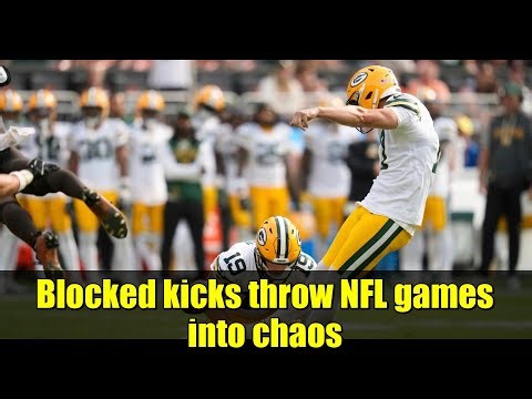 Blocked kicks throw NFL games into chaos | Week 3 highlights