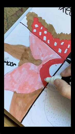 Drawing a stranger things Demogorgon in cartoon!#strangerthings#shorts#drawing