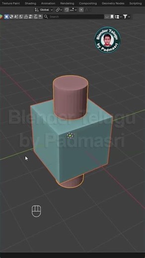 Booltool addon: Ctrl + Shift + B⚡#Shorts #YoutubeShorts #BlenderShorts #BoolTool