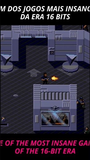 O jogo é muito bom nesse modo visto de cima também Game: Demolition Man #segagenesis #snes