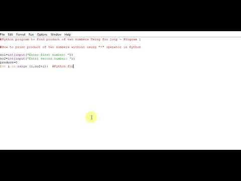Python program to find product of two numbers Using for loop