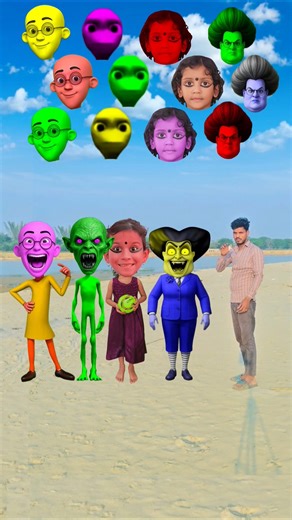 Scary Teacher 3D, Dancing Patlu, Dancing Yatika, Dancing Alien, &Me Correct Head Matching #shorts