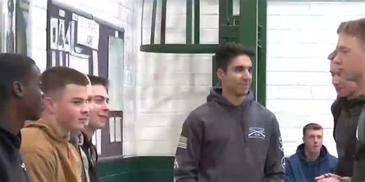 ROTC cadets run rivalry game ball from East Lansing to Ann Arbor