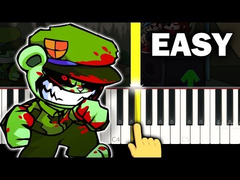 Fallout - Friday Night Funkin' VS Flippy Flipped Out - EASY Piano tutorial