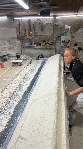 Mary Plaster Mouldings Direct on Instagram: "De-moulding the lovely Lansdown Cornice 🌹 ❤️ Find it on our online shop. ✨ #demoulding #plasterwork #plaster #plastercast #silicon #asmr #satisfying #howto #manufacturing #womeninconstruction #womenintrades #tradeswomen #trueproladies #girlsthatlift #workshop #site #interior #craftsman #skilledtrades"