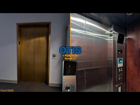 Amber Floor Indicator | Cool OTIS Series 1 Hydraulic Elevator | 1 Park Street, Norwalk CT