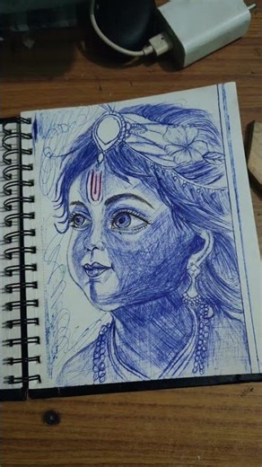 #DreamTrackAI artworks🙏 #Krishna #drawing #shortvideo