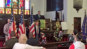 Congressman Robert Hurt honors the fallen at a Memorial Day church service