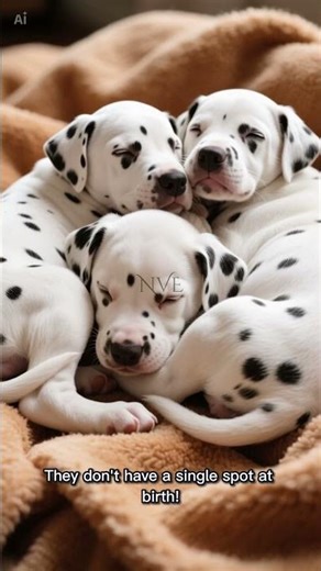 Dalmatian Puppies Are Born Without Spots… Here’s Why