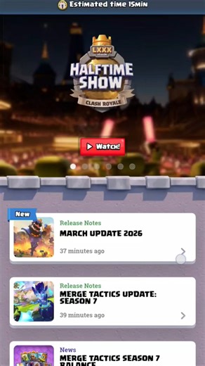 Maintenance Break 🤩 New Updates #clashroyale #supercell #gaming