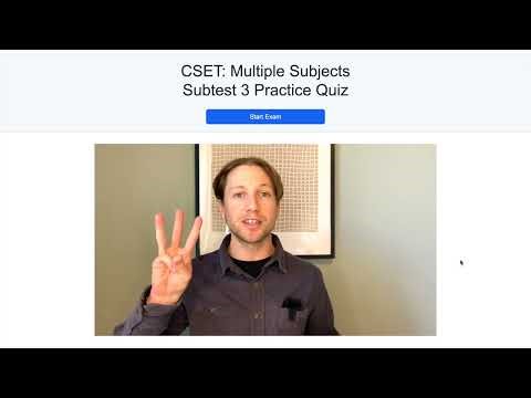 CSET Multiple Subjects Subtest 3 Quiz