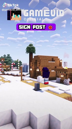 Creative Sign Post Design in Minecraft