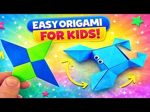 Easy Origami for Kids Step by Step | Ninja Star & Crab Tutorial
