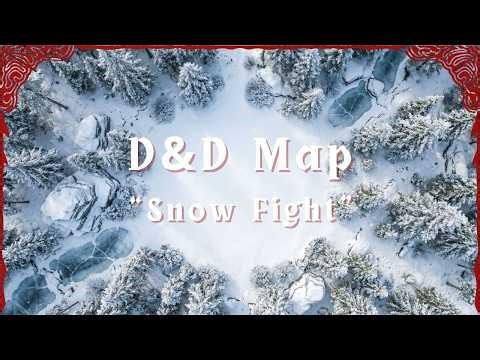 D&D Animated Battle Map: Snow Fight | Dynamic Dungeons Map Ambience