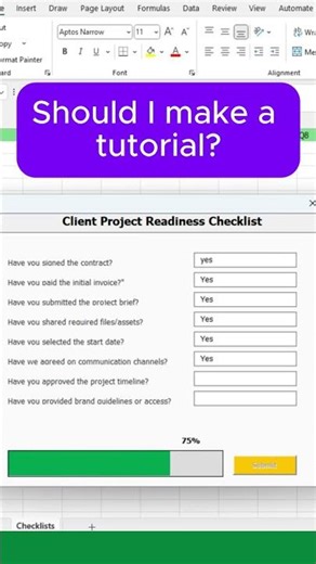 Stop Using Basic Checklists (Do This Instead) #excel #automation #productivity