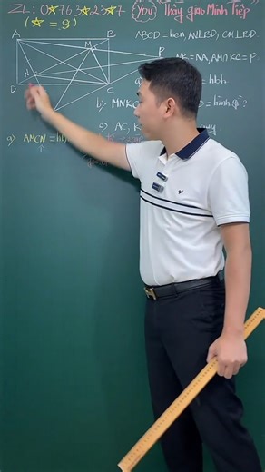 3.7K views · 56 reactions | P1. Các dấu hiệu nhận biết hình bình hành --- Bạn có thể xem full video tại đây nha: https://web.facebook.com/reel/1903043363959195 | Thầy Giáo Minh Tiệp | Facebook