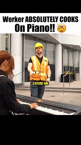 Worker ABSOLUTELY COOKS On Piano!! 🤯 To learn to play like me, comment the word COURSE and I'll send you my beginner piano course 🎹❤️ PIANO CRASH COURSE 👇 What’s the FASTEST way to get “up-and-runnin” on piano? Where you can just “trim the fat” on your learning and start playing your favorite songs as soon as possible? I get this question all the time, and the answer is easy - you gotta learn… THE 4 POWER CHORDS Basically, 4 simple chords you can use to play 100’s of songs on piano. Not kiddi