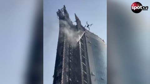 Dubai: Drones extinguish massive high-rise fire