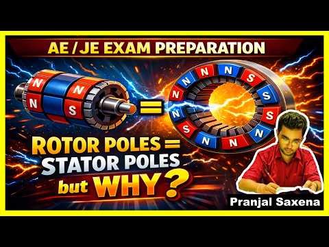 Rotor Poles = Stator Poles But Why? | Induction Motor | Important Topic for AE/JE Exam