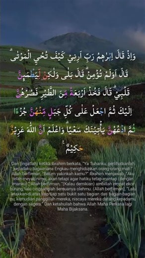 Tadabbur Ayat. Q.S. Al-Baqarah : 260. #quranrecitation #egzonibrahimi